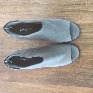 Coach Teep Toe Suede Bootie - 4" heel